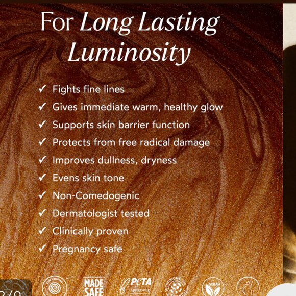 BRAND NEW True Botanicals Bronze Well Regenerative Glow Drops size 1 fl oz/30 ml - Picture 7 of 7